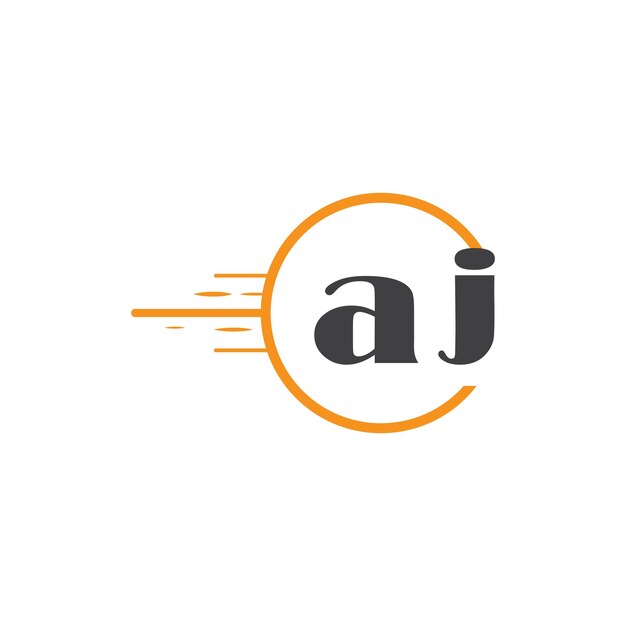 el logotipo inicial del monograma con un diseño de estilo circular
