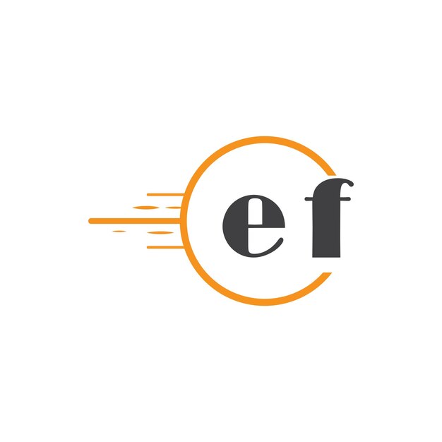 el logotipo inicial del monograma con diseño de estilo circular