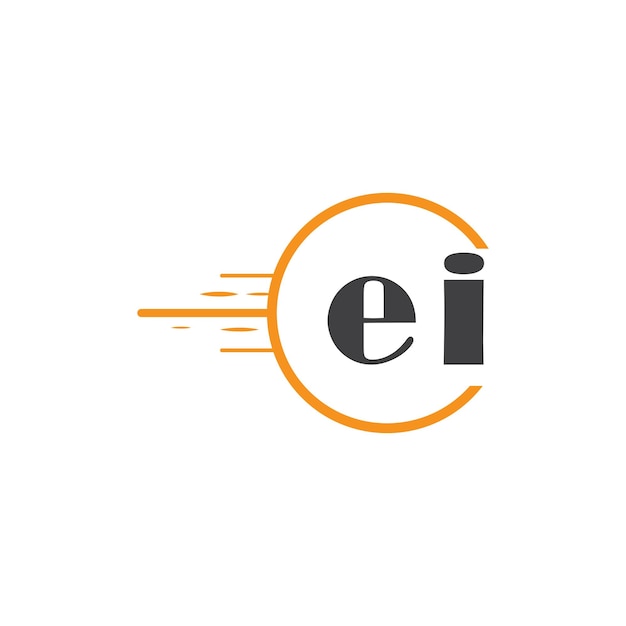 el logotipo inicial del monograma con un diseño de estilo circular