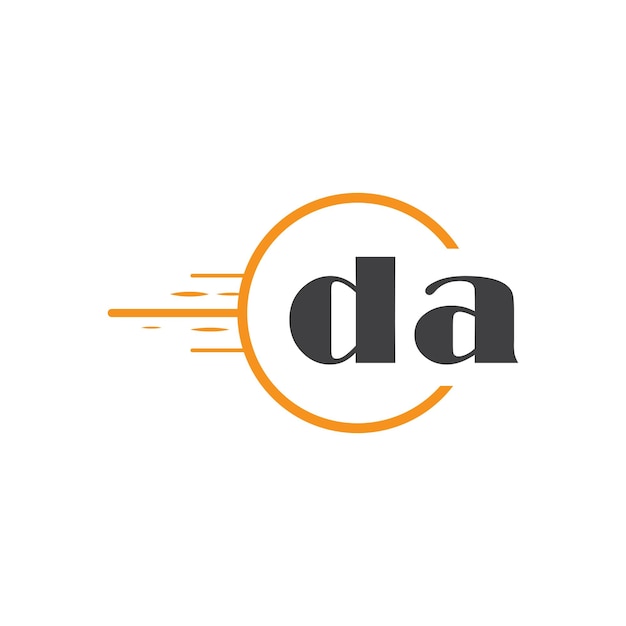 el logotipo inicial del monograma con un diseño de estilo círculo