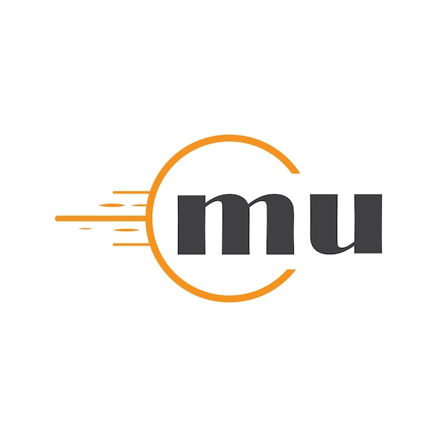 logotipo inicial de monograma con diseño de estilo de círculo