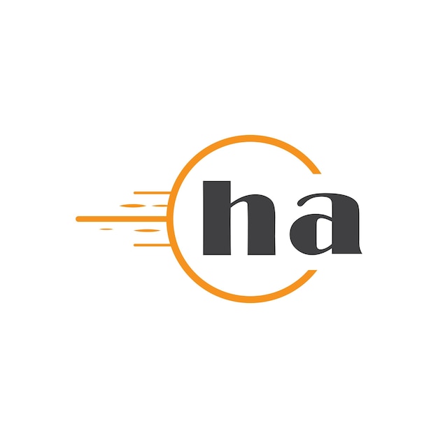 logotipo inicial de monograma con diseño de estilo círculo