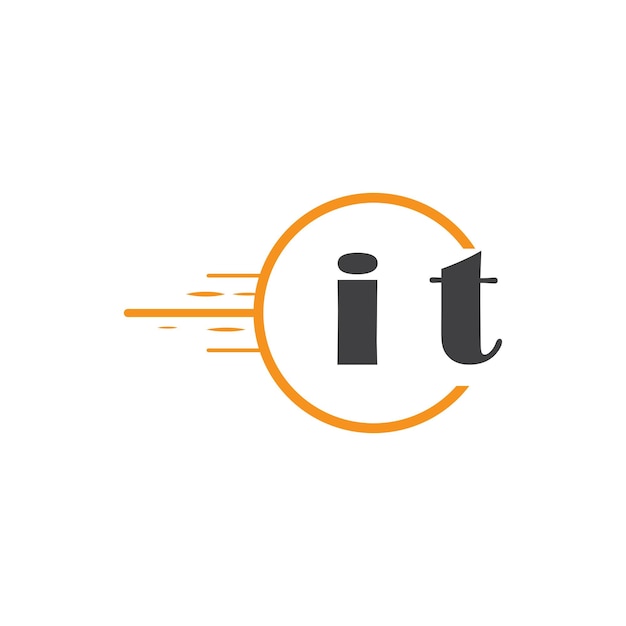 logotipo inicial de monograma con diseño de estilo círculo