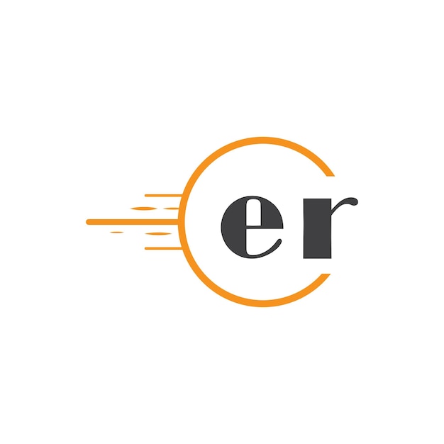 logotipo inicial de monograma con diseño de estilo círculo