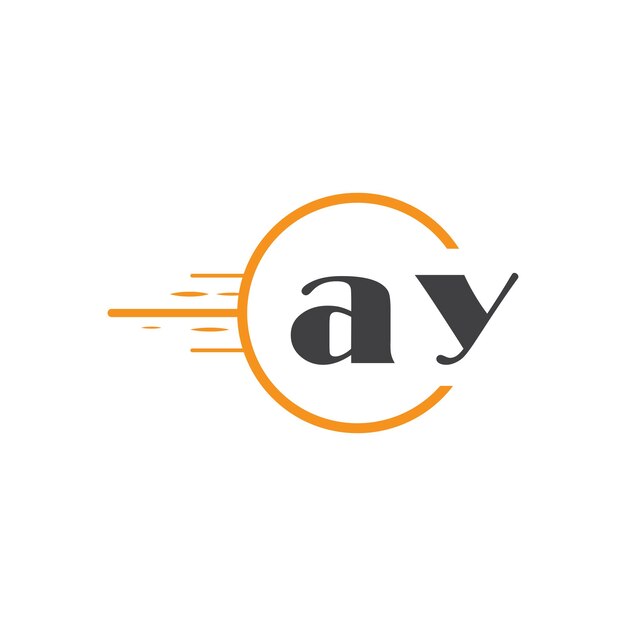 logotipo inicial de monograma con diseño de estilo círculo