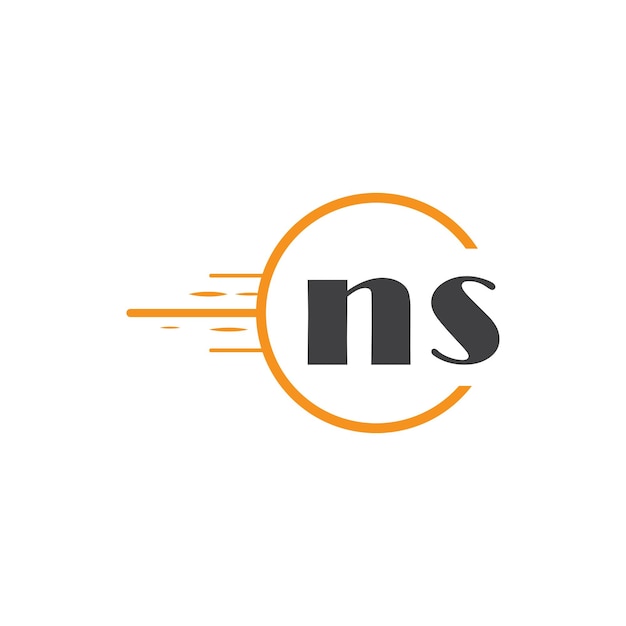 logotipo inicial de monograma con diseño de estilo de círculo