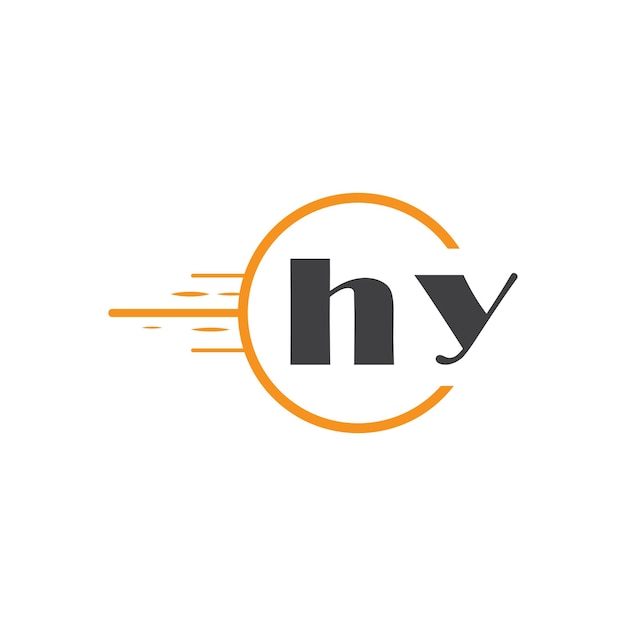logotipo inicial de monograma con diseño de estilo círculo