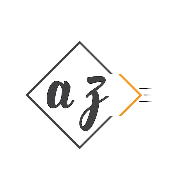logotipo inicial de monograma con diseño de estilo cuadrado