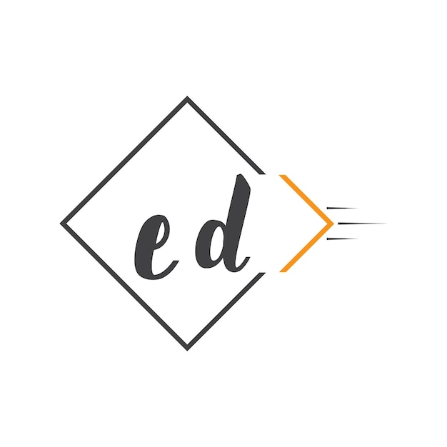 logotipo inicial de monograma con diseño de estilo cuadrado