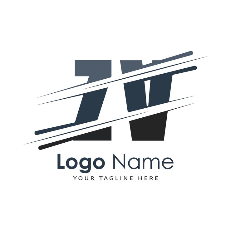 Vector logotipo inicial del monograma con diseño de estilo de letra