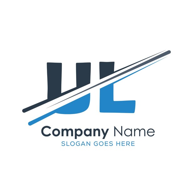 logotipo inicial del monograma con diseño de estilo de letra