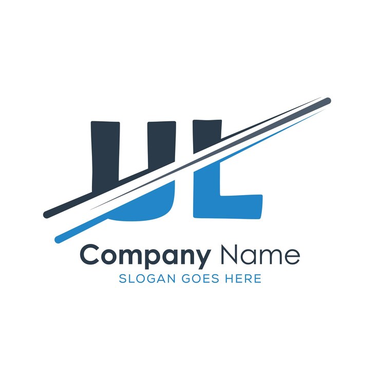 Vector logotipo inicial del monograma con diseño de estilo de letra