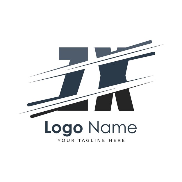 logotipo inicial del monograma con diseño de estilo de letra