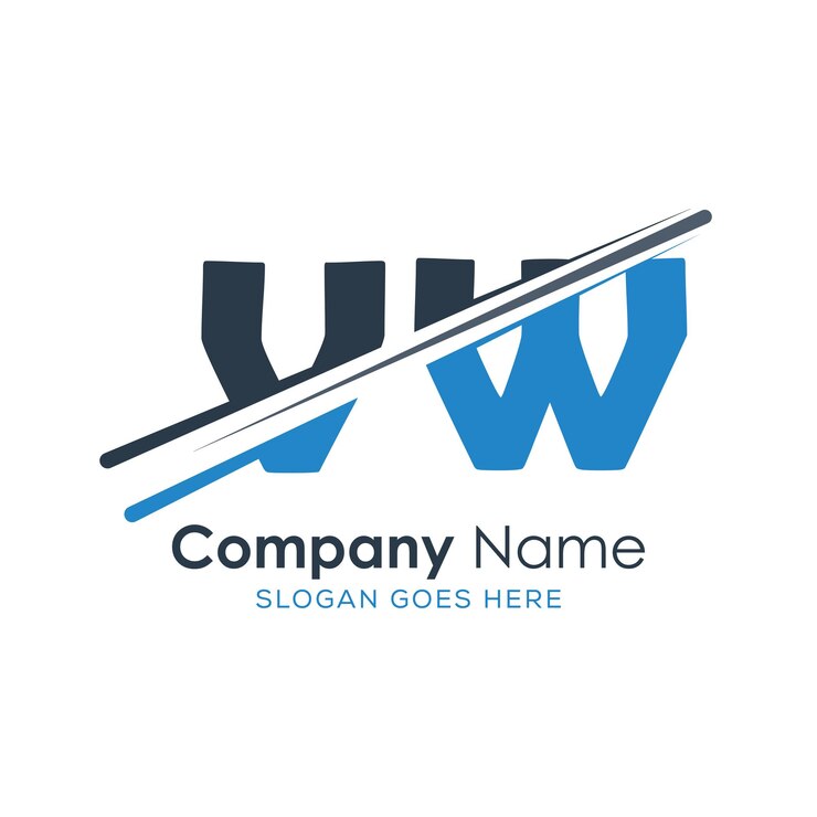 Vector logotipo inicial del monograma con diseño de estilo de letra