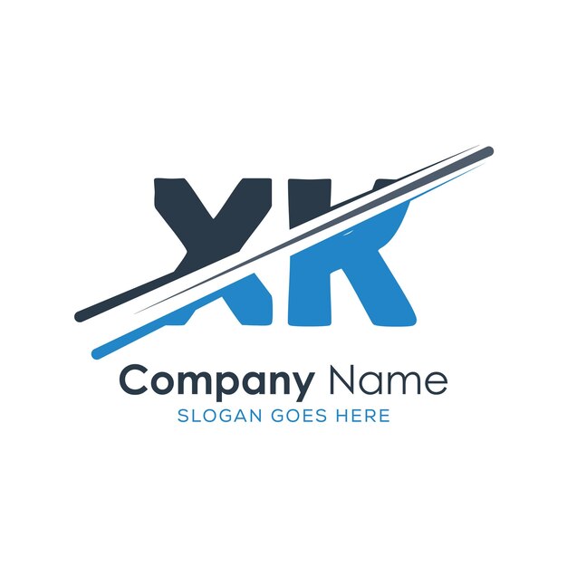 logotipo inicial del monograma con diseño de estilo de letra
