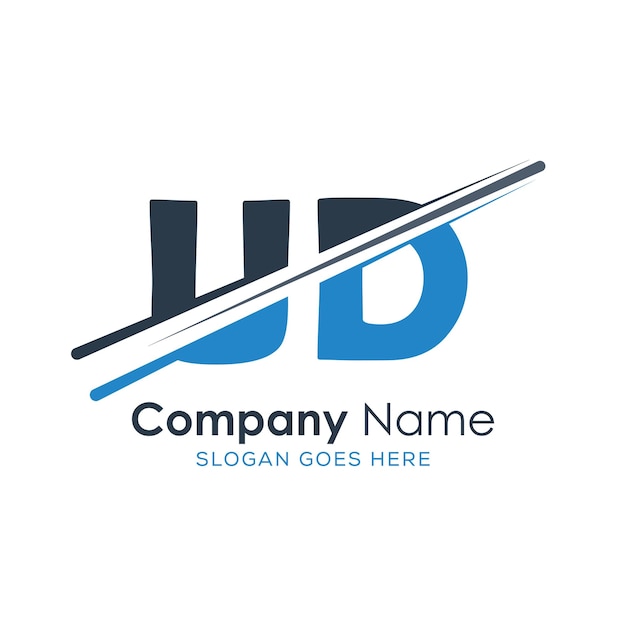 logotipo inicial del monograma con diseño de estilo de letra