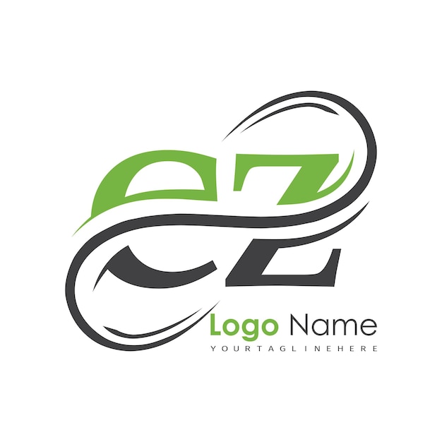 logotipo inicial del monograma con diseño de estilo de letra