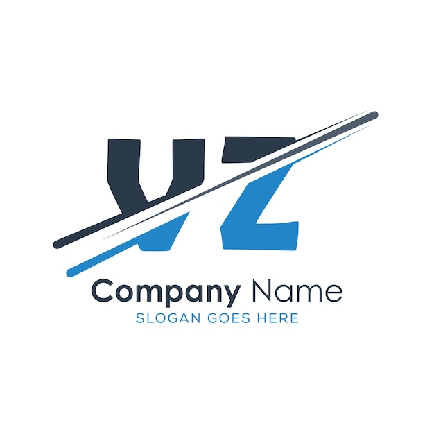 logotipo inicial del monograma con diseño de estilo de letra
