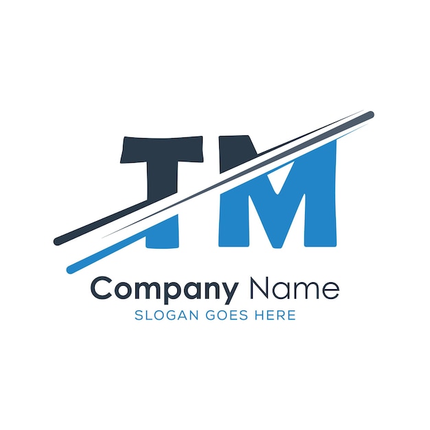 logotipo inicial del monograma con diseño de estilo de letra