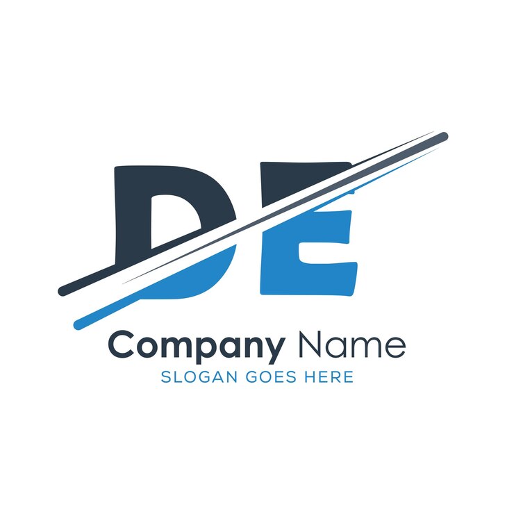 Vector logotipo inicial del monograma con diseño de estilo de letra