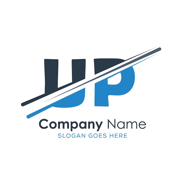 logotipo inicial del monograma con diseño de estilo de letra