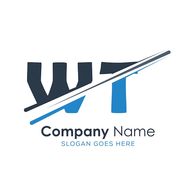 logotipo inicial del monograma con diseño de estilo de letra
