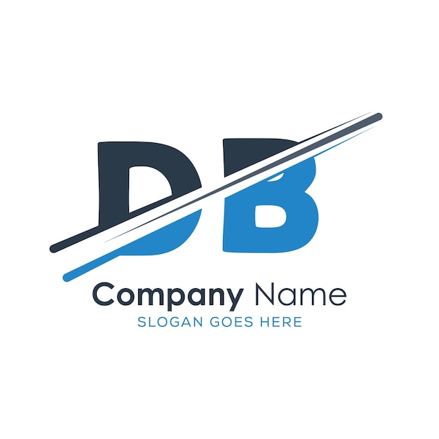 logotipo inicial del monograma con diseño de estilo de letra
