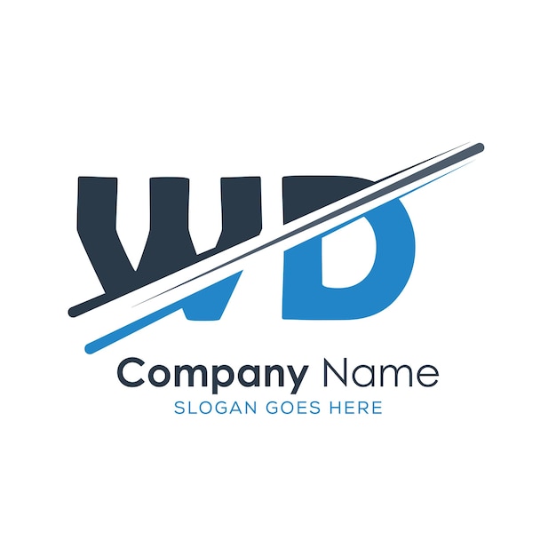 logotipo inicial del monograma con diseño de estilo de letra