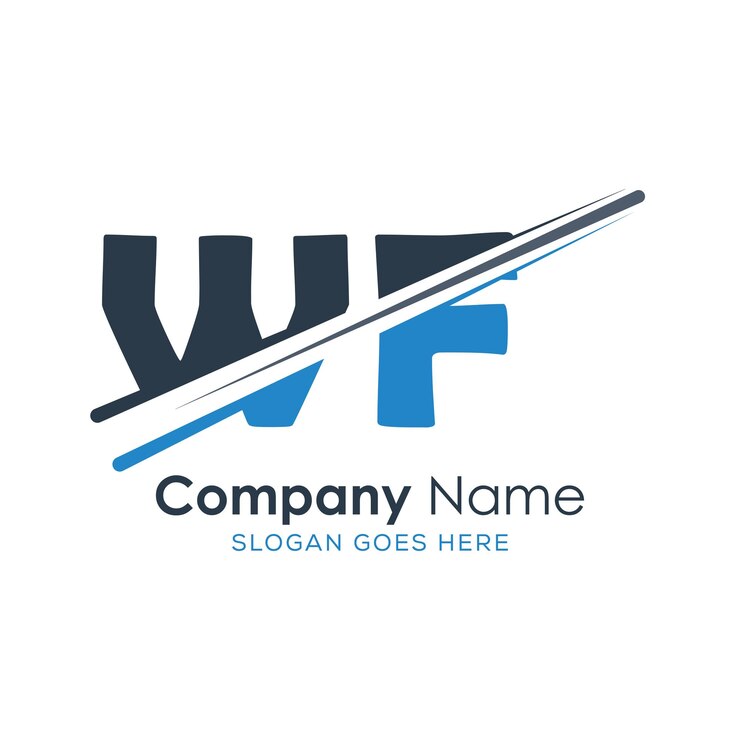 Vector logotipo inicial del monograma con diseño de estilo de letra