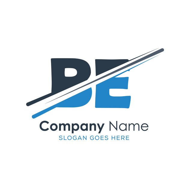 logotipo inicial del monograma con diseño de estilo de letra