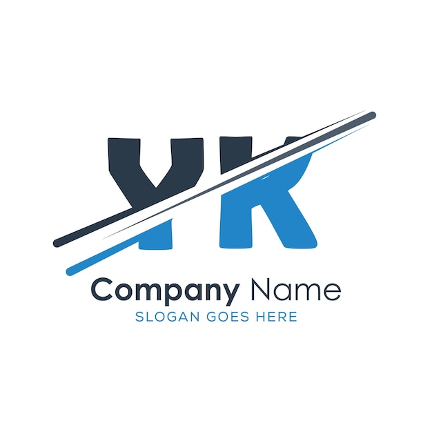 logotipo inicial del monograma con diseño de estilo de letra