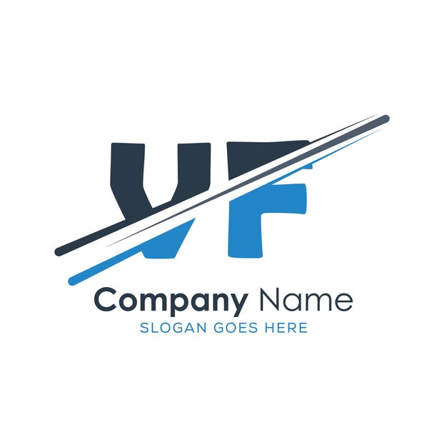 logotipo inicial del monograma con diseño de estilo de letra