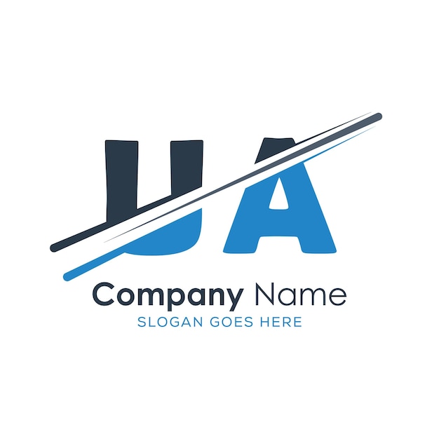 logotipo inicial del monograma con diseño de estilo de letra