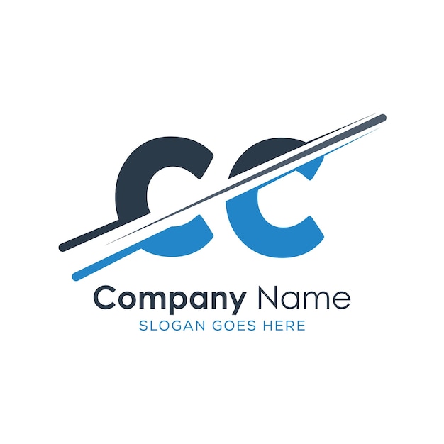 logotipo inicial del monograma con diseño de estilo de letra