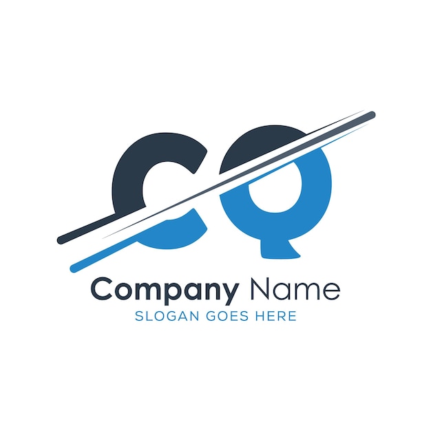 logotipo inicial del monograma con diseño de estilo de letra