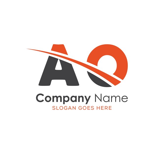 logotipo inicial del monograma con diseño de estilo de letra