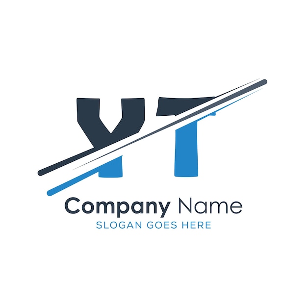 logotipo inicial del monograma con diseño de estilo de letra