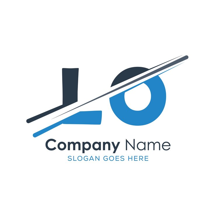 Vector logotipo inicial del monograma con diseño de estilo de letra