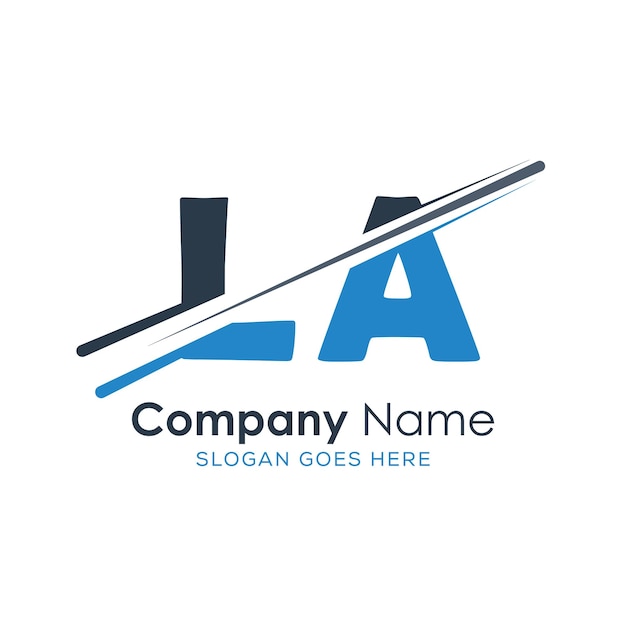 logotipo inicial del monograma con diseño de estilo de letra