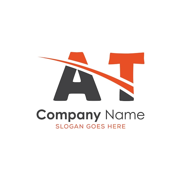 logotipo inicial del monograma con diseño de estilo de letra