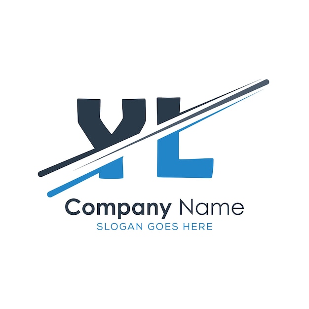 logotipo inicial del monograma con diseño de estilo de letra