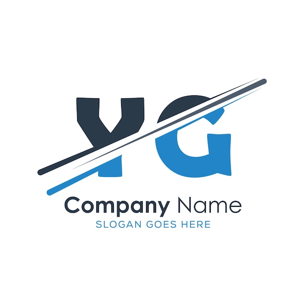logotipo inicial del monograma con diseño de estilo de letra