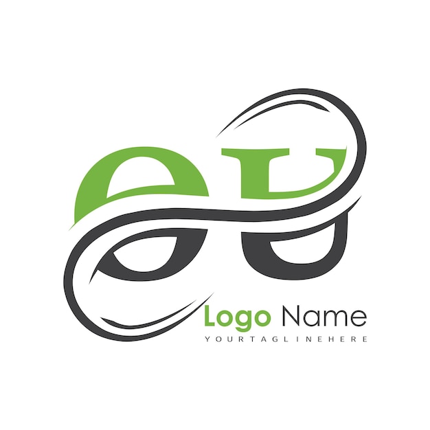logotipo inicial del monograma con diseño de estilo de letra