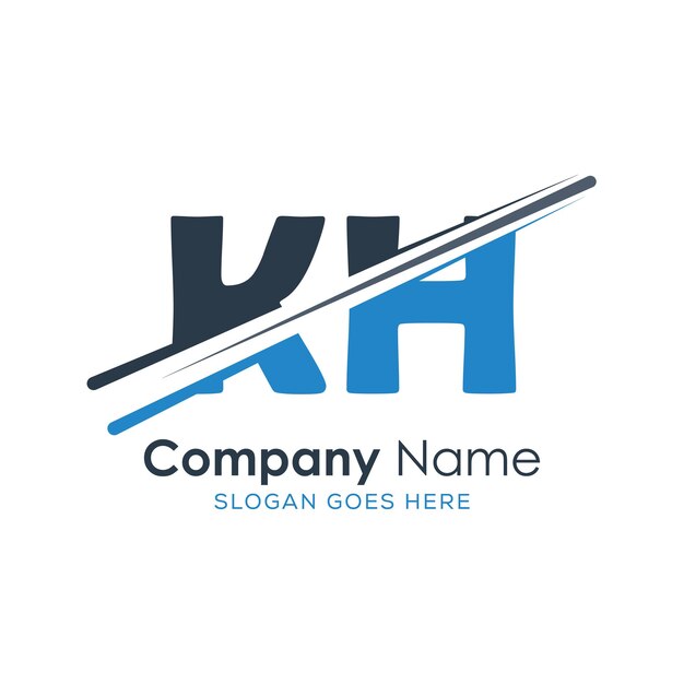 logotipo inicial del monograma con diseño de estilo de letra