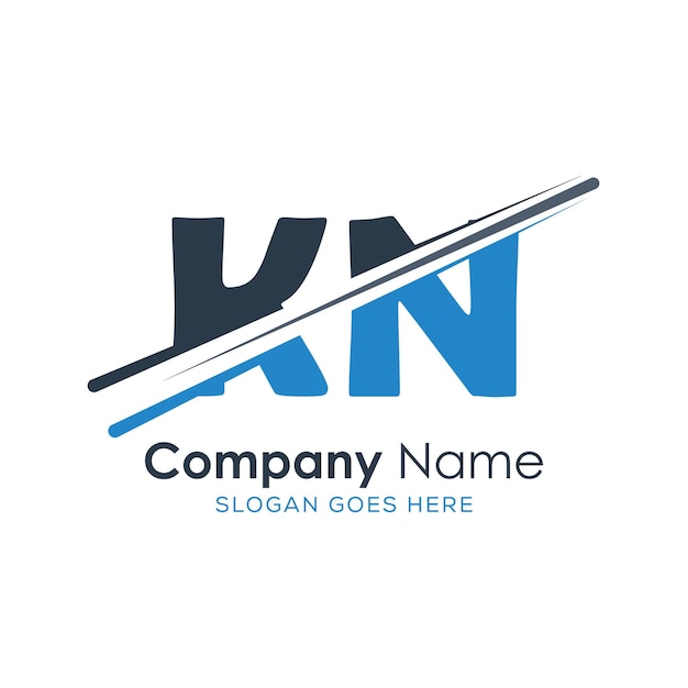 logotipo inicial del monograma con diseño de estilo de letra