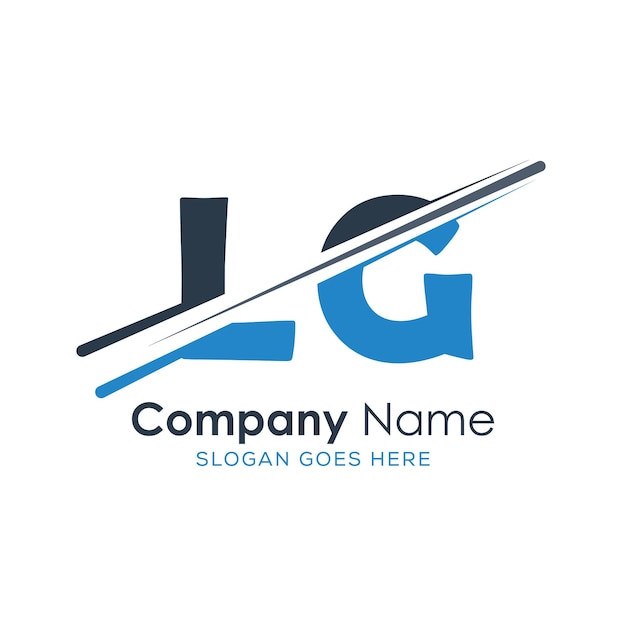 logotipo inicial del monograma con diseño de estilo de letra