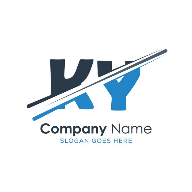 logotipo inicial del monograma con diseño de estilo de letra