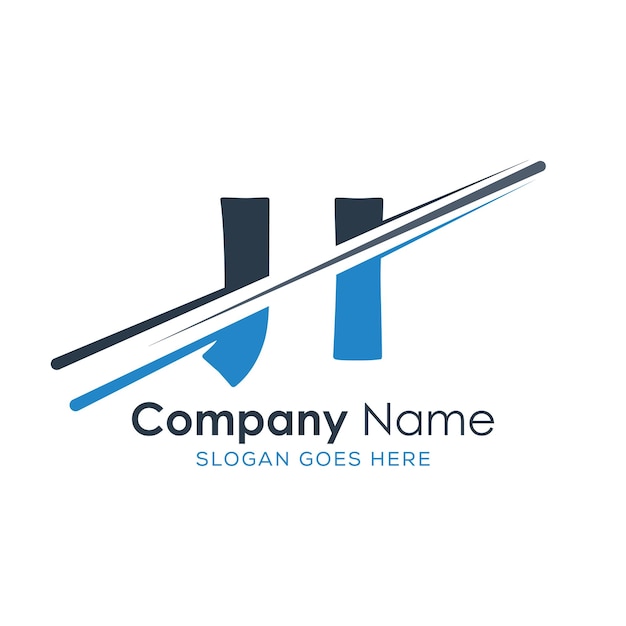 logotipo inicial del monograma con diseño de estilo de letra
