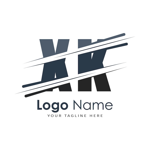 logotipo inicial del monograma con diseño de estilo de letra