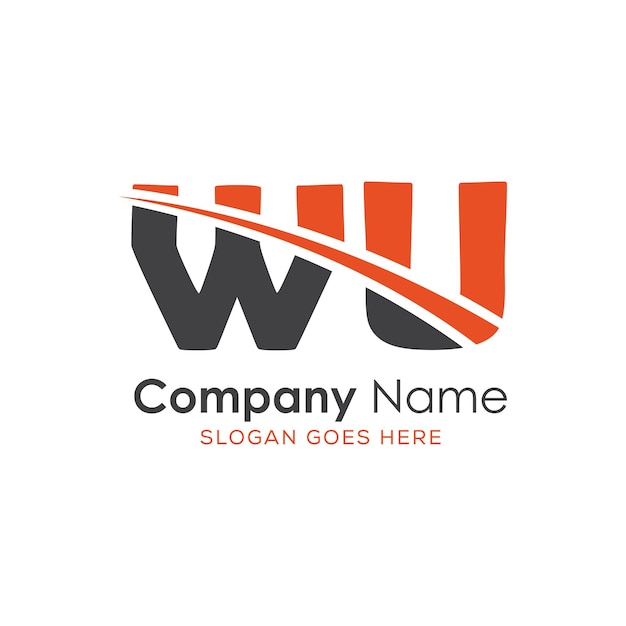 logotipo inicial del monograma con diseño de estilo de letra